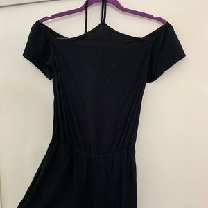 Garage off the shoulder halter romper